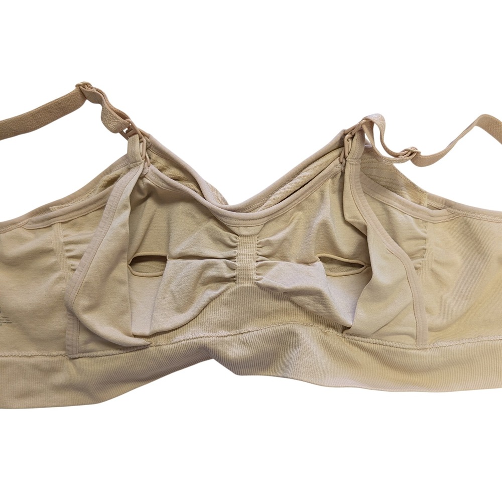 Kindred Bravely Sublime Hands-Free Pumping & Nursing Bra Maternity Beige M - Picture 4 of 8